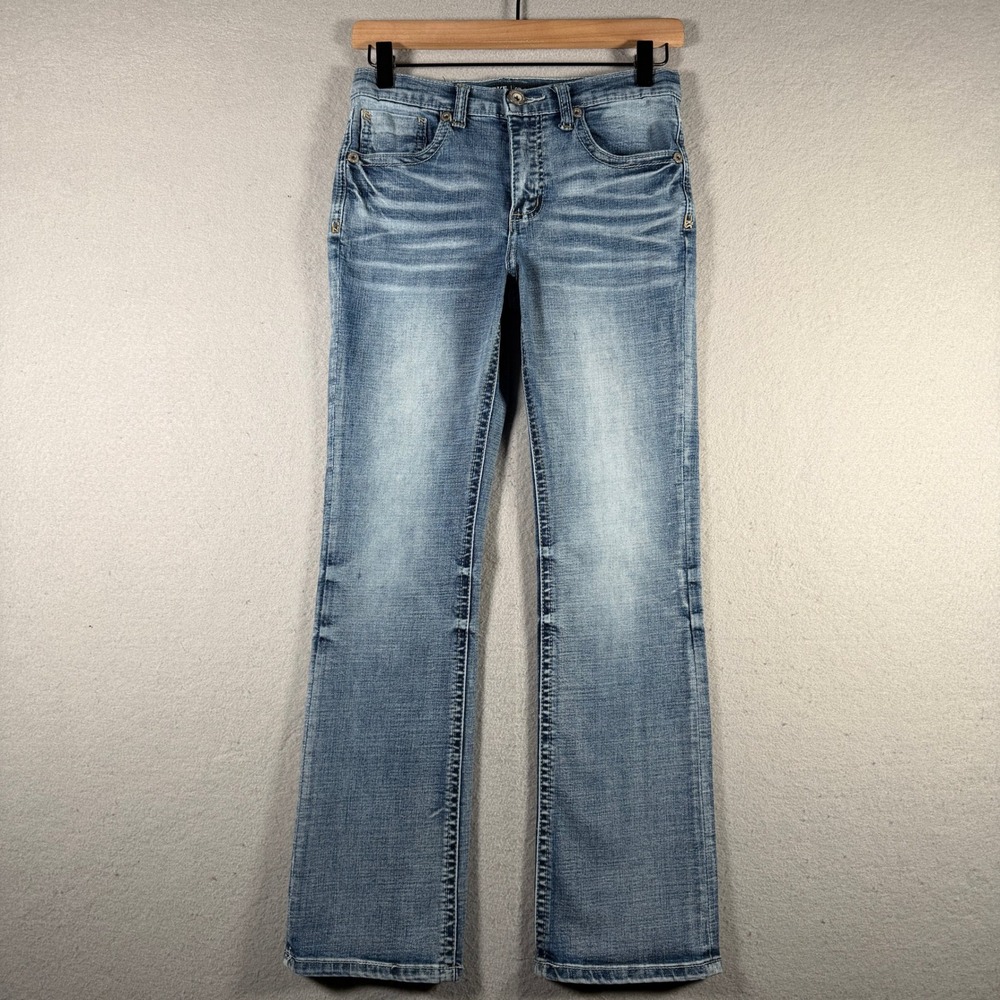 BKE Conner Bootcut Jeans Womens 14 Light Wash Stretch Denim GBK9044 27x27